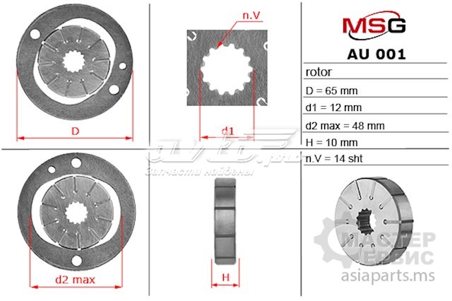 AU001ROTOR MSG 