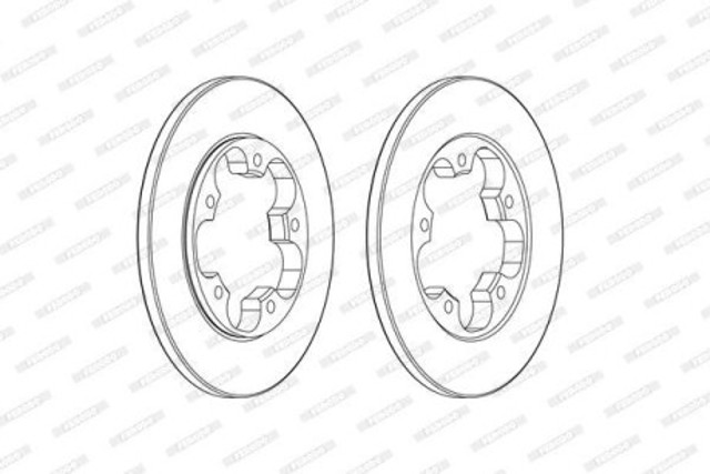 Купить DDF2484C Ferodo Диск тормозной задний