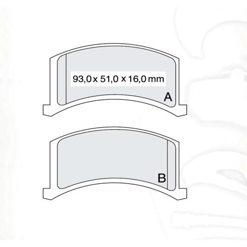 Передние тормозные колодки D110SM Dafmi