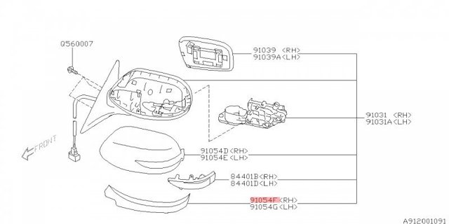  91054AG060 Subaru