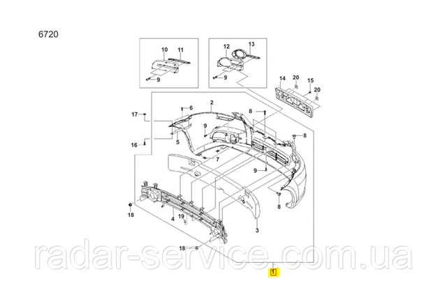 Бампер на авто ZAZ DSF69Y0280301880 цена, от 57.12 USD