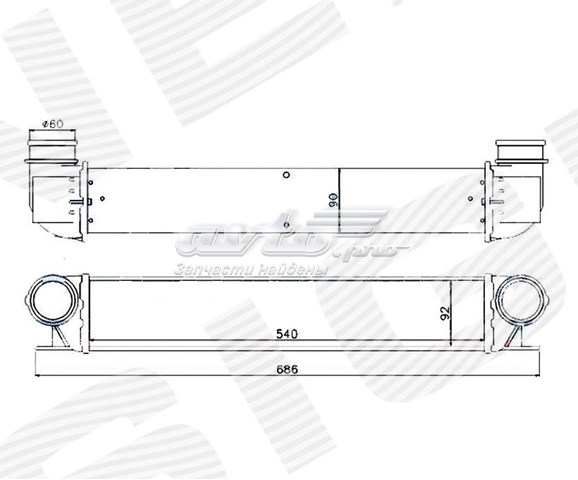 Интеркулер 2022J81 Polcar