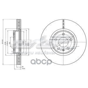 Передние тормозные диски BG4346C Delphi