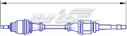 Полуось (привод) передняя левая 218209 GSP