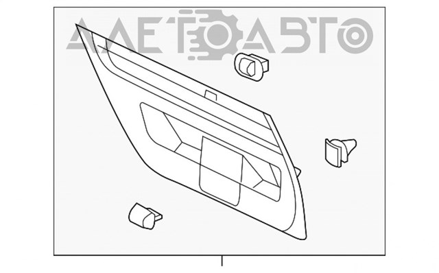 Купить 5C5867601B82V VAG Обшивка-облицовка задней двери