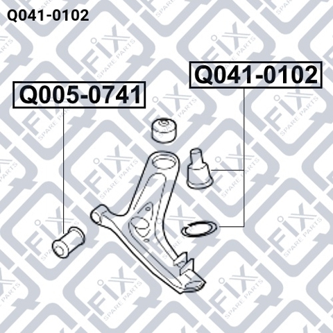Нижняя шаровая опора Q0410102 Q-fix