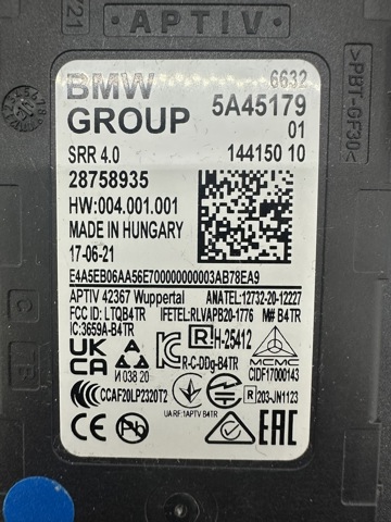  66325A45179 BMW