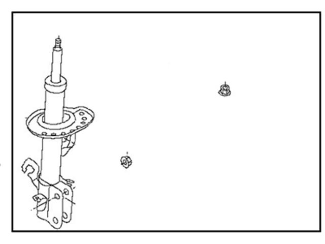 Амортизатор подвески передний левый Nissan/Infiniti E43025SA1B цена, от 124.27 USD