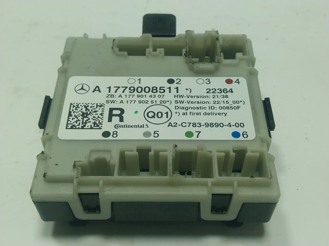 Блок комфорта задней двери A1779008511 Mercedes
