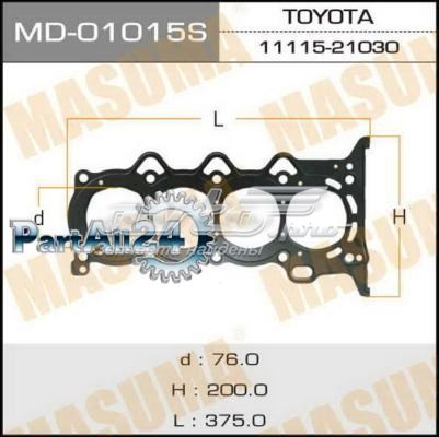Прокладка ГБЦ MD01015S Masuma