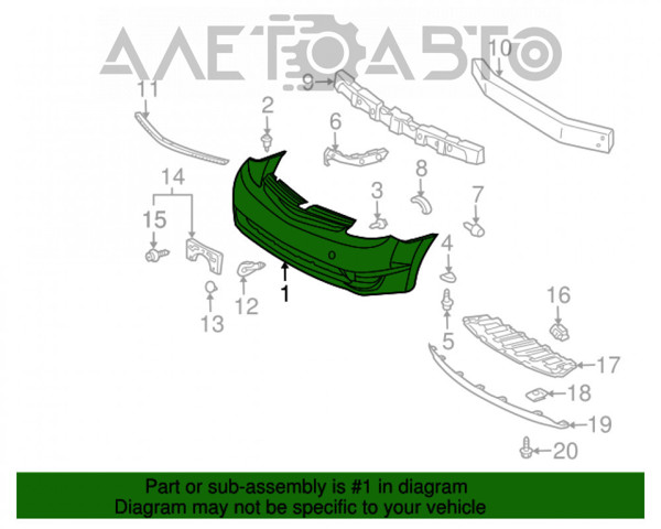 PTY04242BB Signeda Бампер передний в сборе
