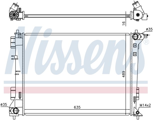 Радиатор 606603 Nissens