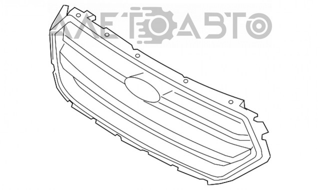 Облицовка радиатора FPS FP2830990 цена, от 100.80 USD