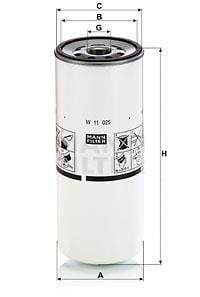 W11025 Mann-Filter filtro de óleo