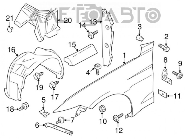 Pára-lama dianteiro esquerdo FPS FP2828311