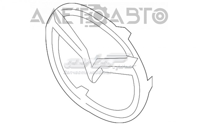 Эмблема решетки радиатора на Mazda CX-9 TB