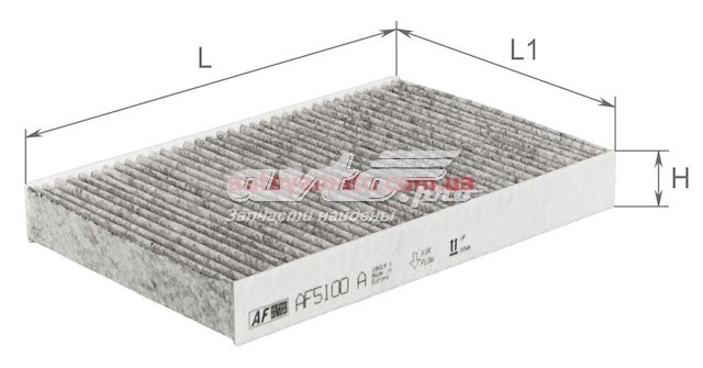 Фильтр воздушный отопителя Alpha Filter AF5100A цена, от 4.46 USD