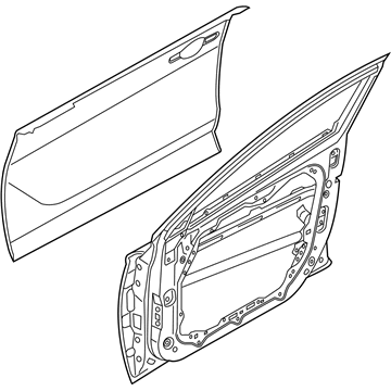 Передняя левая дверь Hyundai/Kia 76003G3000 цена, от 326.73 USD