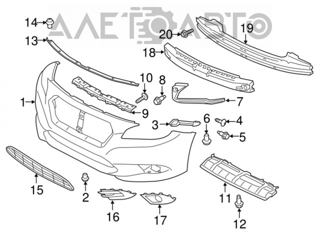 Бампер на авто FPS FP6730900 цена, от 212.41 USD