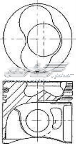 Поршень в комплекте на 1 цилиндр, 3-й ремонт (+0,60) 039PI00117002 Mahle Original