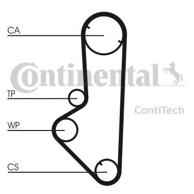 Зубчатый ремень Continental/Siemens CT707 цена, от 20.99 USD