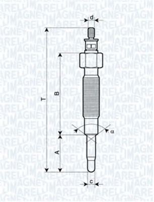 Свеча накала Magneti Marelli 62900019304