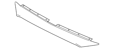 Молдинг решетки радиатора верхний TK48507E1D64 Mazda