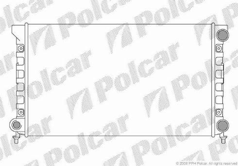 Радиатор охлаждения двигателя POLCAR 954608A4