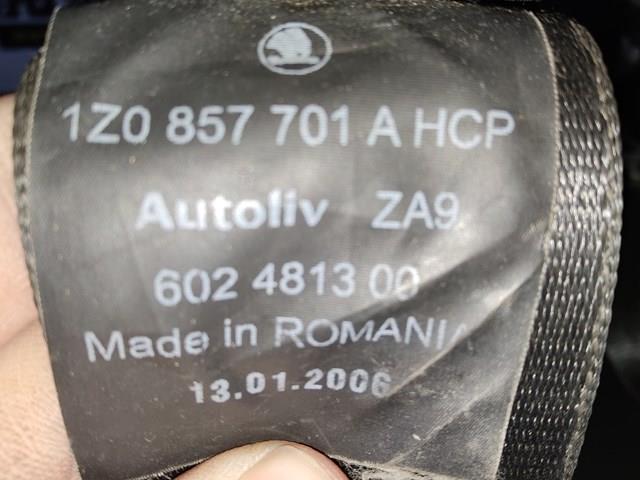 Левый ремень безопасности 1Z0857701A VAG