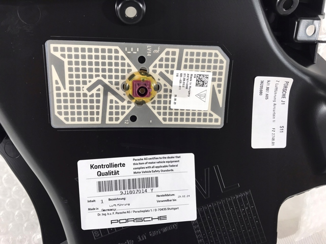 9J1807014Y Porsche Дефлектор переднего бампера левый