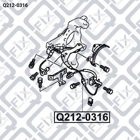 Датчик АБС (ABS) передний правый Q2120316 Q-fix