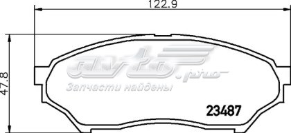 Передние тормозные колодки NP3015 Nisshinbo