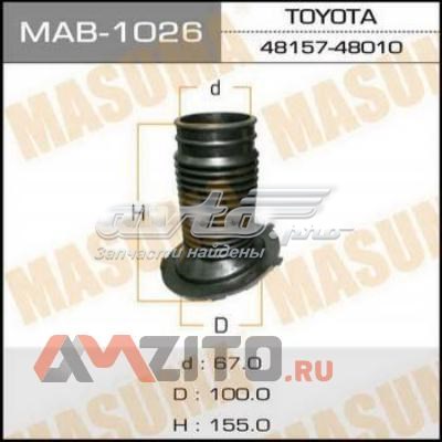 Пыльник амортизатора MAB1026 Masuma