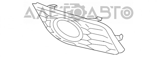 Решетка противотуманных фар левая FPS FP5057911