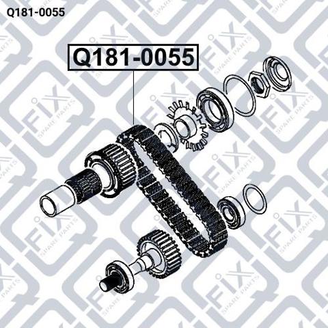 Cadena para caja de transferencia Q1810055 Q-FIX