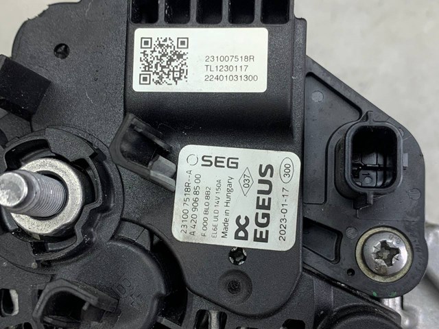 Генератор автомобиля Renault (RVI) 231007518R