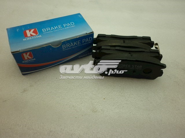Колодки тормозные задние дисковые Koreastar KBPD017