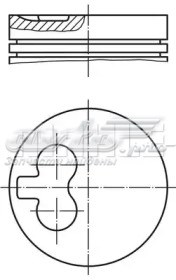 Поршень в комплекті на 1 циліндр, STD 130038002000 NE/NPR