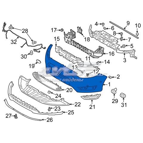 Передний бампер F1EZ17757CAPTM Ford