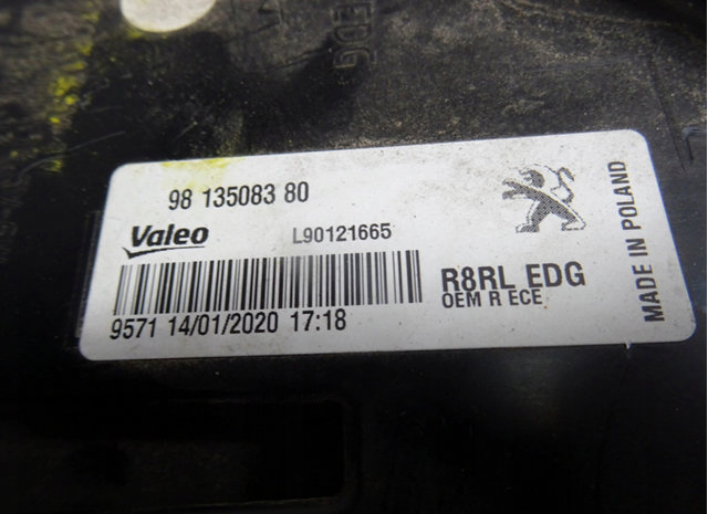 Купить 9813508380 Peugeot/Citroen Фонарь задний правый, внешний