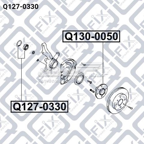 Купить Q1270330 Q-fix Подшипник передней ступицы