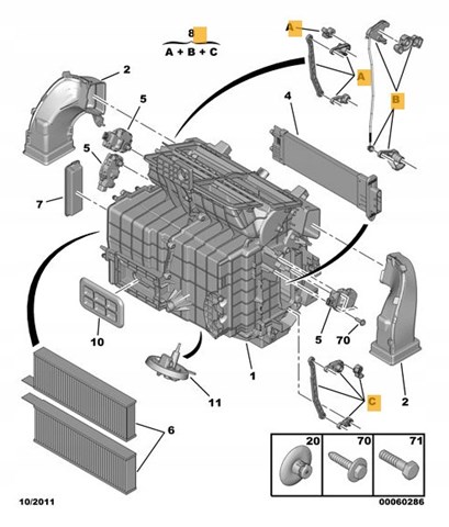 1607488280 PEUGEOT Unidad de control aire acondicionado original y equivalente