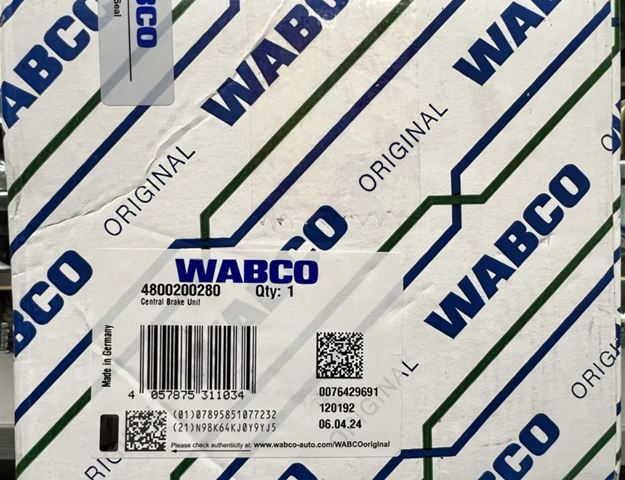 Кран тормозной, подпедальный (TRUCK) Wabco 4800200280 цена, от 1295.95 USD