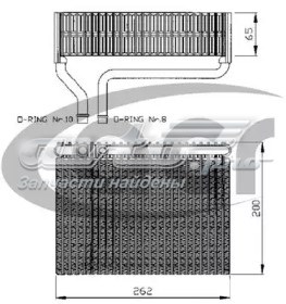 Caja Del Radiador Del Aire Acondicionado (evaporador de habitáculo) 310155 ACR