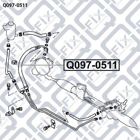 Трубка высокого давления ГУР AND 3S422006