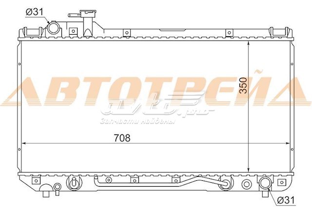 Радиатор TY000410 SAT