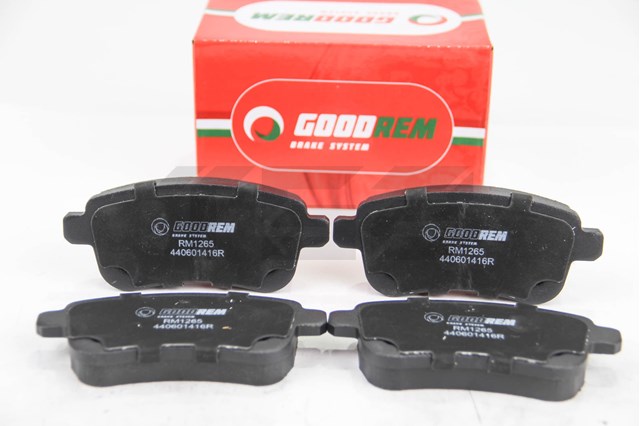 Колодки тормозные задние дисковые GOODREM RM1265