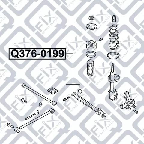 Болт крепления заднего развального рычага, внутренний Q3760199 Q-fix