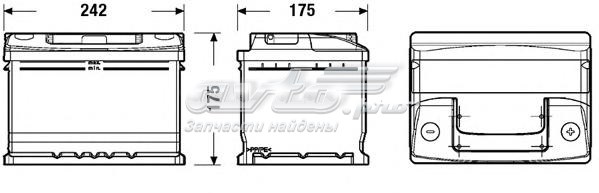 Купить Аккумулятор Deta 60 А/ч (DC542)