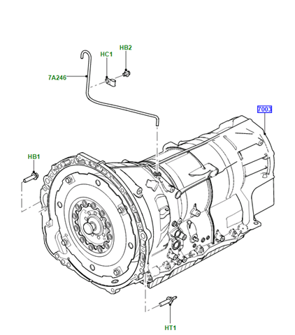 Коробка передач автомат Land Rover DPLA7000CC цена, от 961.27 USD